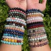 Natural Polished Grade A++ Genuine Gemstone Bead Healing Crystal Bracelets