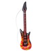 Widman Inflatable Rockstar Guitar with Flames - Adult Fancy Dress