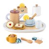 KizKnows Wooden Kitchen Toy Tea Set for Toddlers Pretend Play
