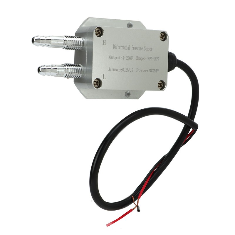 Wind Pressure Transmitter 4‑20mA Differential Pressure Sensor ‑1Kpa to +1Kpa