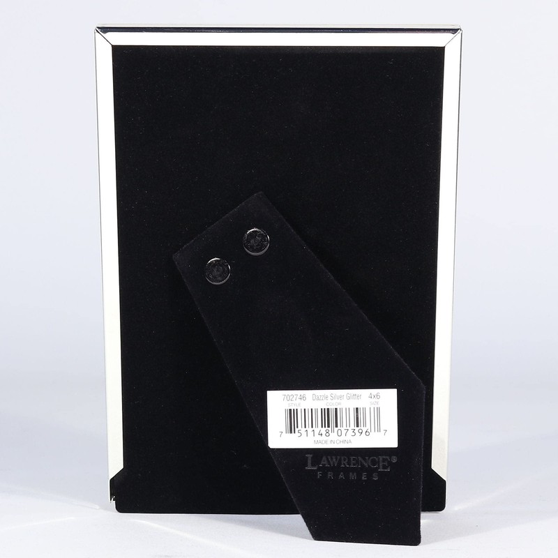 Lawrence Frames 4 x 6 Dazzle Glitter Photo Frame, Silver