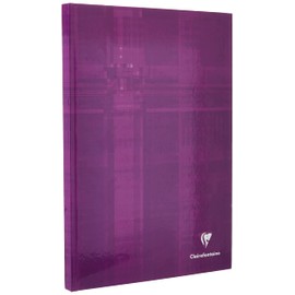 Clairefontaine - Ref 9040C - Hard Cover Notebooks (96 Sheets) - A4 Size, Plain Ruling, 90gsm Brushed Vellum Paper, Laminated Card Cover - Random Colour Cover