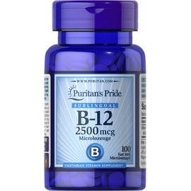 Puritan's Pride Vitamin B-12 2500 mcg Sublingual - 100 Microlozenges
