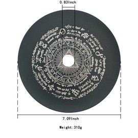 KKDUCK Apache Metal Round Hookah Coal Tray Bowl Ash Tray Rack Charcoal Plate Najil Hookah Accessories Black(2)