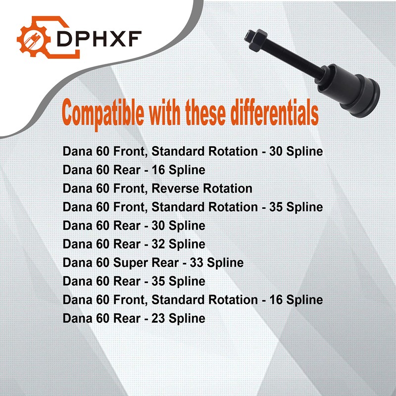 DPHXF Inner Axle Side Seal Installation Tool Compatible with Dana