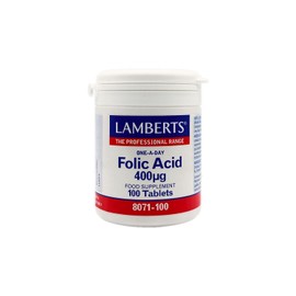 Lamberts Folic Acid 400mcg 100 Tablets