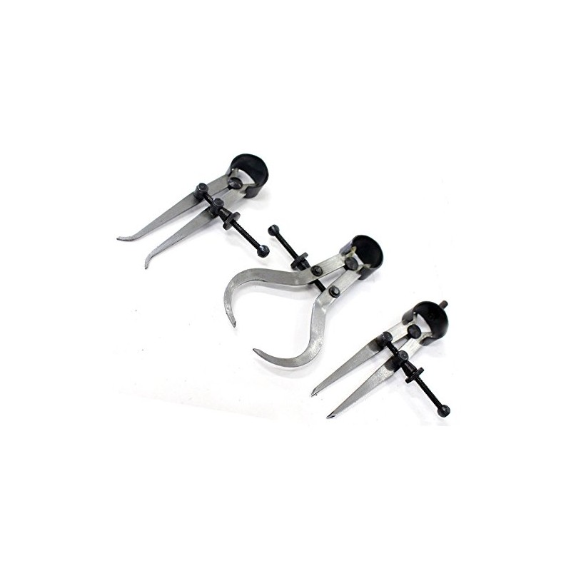QUIX 3 Piece Caliper Set | Inside, Outside, Divider |