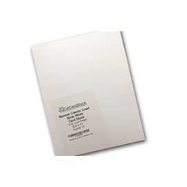 CutCardStock Neenah Classic Crest 110# Cover Solar White 8.5x11-50 Pk