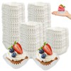 YEXEXINM 1000 Pcs Square Cupcake Liners Disposable Craft White Baking