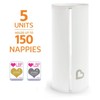 Munchkin BagIt Portable Disposable Nappy Bin, Pack of 5, Holds
