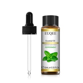 EUQEE Peppermint Essential Oil 118 ml Pure Peppermint Oil Therapeutic Grade Essential Oil - with Glass Dropper Perfect for Aromatherapy, Diffuser, Relaxation, restful Sleep, Stress Relief - 4Fl. Oz
