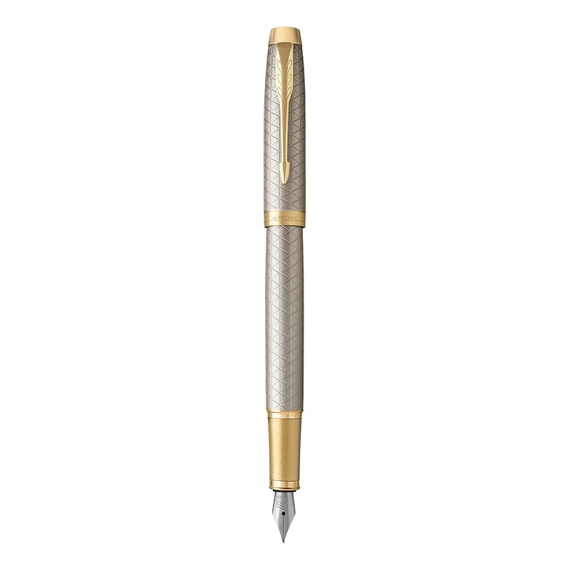 Parker Pen IM Premium Metal Fountain Pen - Warm Silver