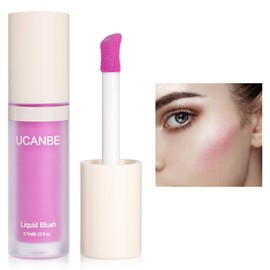 UCANBE Liquid Shimmer Blush Makeup for Cheeks, Highly Pigmented, Long Lasting, Anti-scratch, Natural-Looking, Daily Use Makeup Blush Suitable for Women Girls(05 Baby Pink)