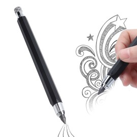 Lápiz Automático, Lápiz Automático de Acero Inoxidable, Tamaño de Recarga de 5,6 Mm, Lápiz Mecánico para Dibujar, Pintar, Graffiti