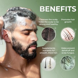 ABERA High-Performance Anti-Dandruff Shampoo with Langbian Ginseng Extract, Sulfate Free Paraben Free, 5,07 Fl Oz |2 Box + Free 1 Hair Growth Serum|