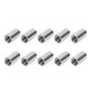 10Pcs Round Coupling Nut Stainless Steel Female Thread M10 Connector