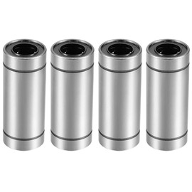 HiPicco Linear Ball Bearings, LM16LUU 16mm Bore Longer Linear Motion Bushing Double Side Rubber Sealed Rod Liner Shaft Parts for CNC Machine 3D Printer 4 Pack