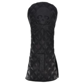 PU Leather Golf Wood Head Covers Waterproof Golf Skull Pattern Putter Club Headcover ProtectorNumber 1