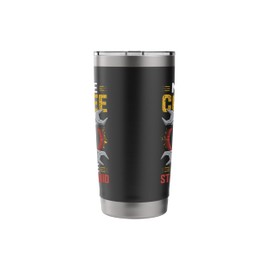 Might Be Coffee Might Be Starter Fluid, Funny Car Mechanic Stainless Steel Insulated Tumbler