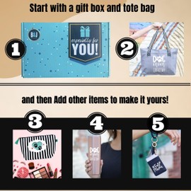 Create your own Dog Mom Gift Box. Great unique gift for Mother's Day, Birthday, Easter, Christmas, or Just Because