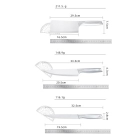 Unbranded Chef Knife Set 8 Pack Stainless Steel Knife Set Kitchen Knife Sets with Block