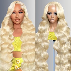 NBRUW 613 13x6 Lace Front Wig Human Hair 200 Density 24 Inch Body Wave 613 Blonde Wig Human Hair 13x6 200 Density HD Lace Front Wigs Human Hair Blonde Pre Plucked for Women