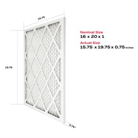 True Blue Allergen 16x20x1 Air Filter , MERV 11, 4 Count (Pack of 1)