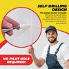 Qualihome #8 Self Drilling Drywall Plastic Anchors with Screws -