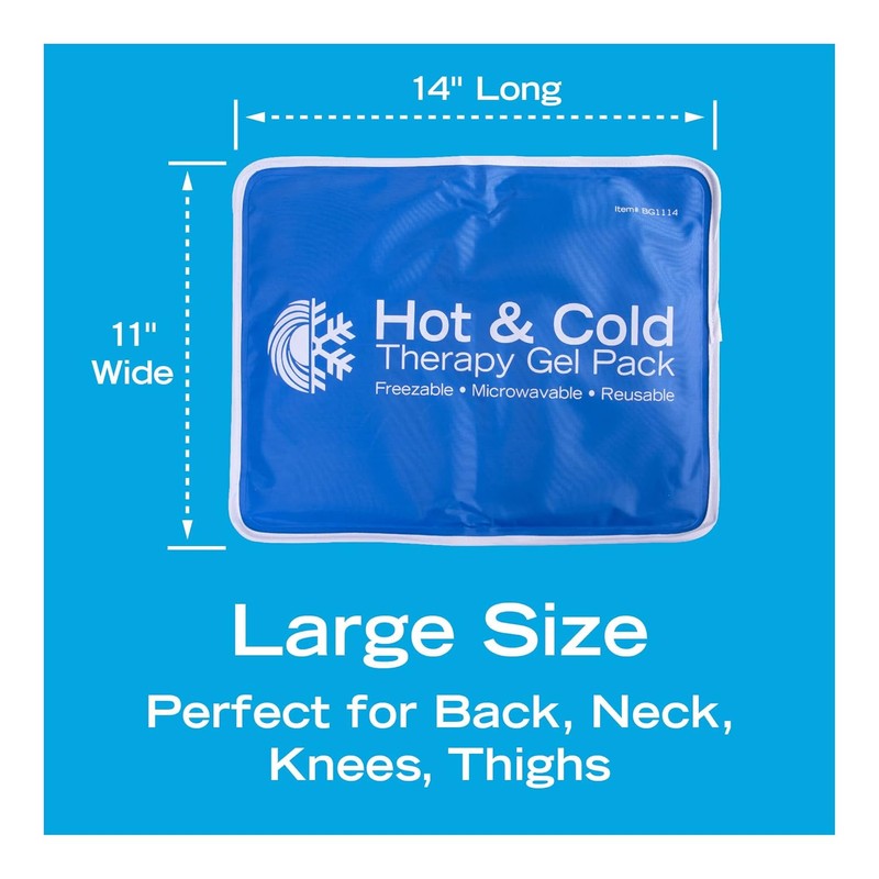 Roscoe Medical Gel Soft Flexible Ice Packs for Injuries, Reusable