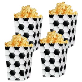 LaVenty Fußball Party Tasche Party Favours Fußball Popcorn Boxen Leckereien Süßigkeiten Goodies Zubehör für Blöcke Geburtstag Party Dekoration