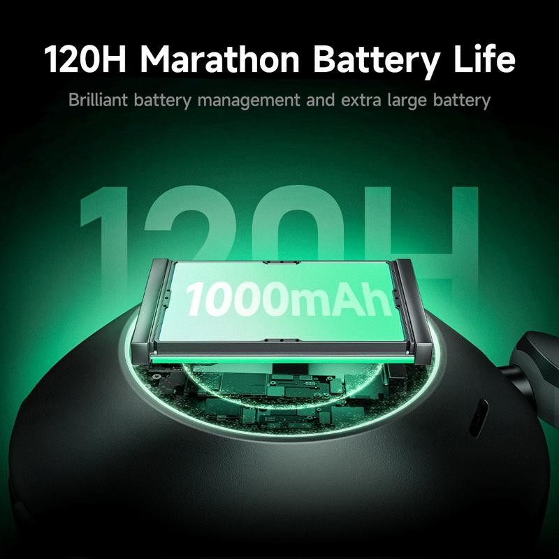 Picun F6 Headset, -52dB ANC Wireless Earbud, Head Tracking &