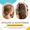 HOYOLS 12 Pcs Brown French Hair Pins, U Shaped Hair