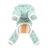 SMALLLEE_LUCKY_STORE Small Dog Clothes Cute Floral Waffle Knit Puppy Pajamas