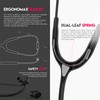 MDF Acoustica Lightweight Adult Stethoscope Dual Head White Tube Pink