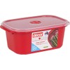 Decor Microsafe Decor Oblong Container with Rack, 1.6 Litre Capacity,