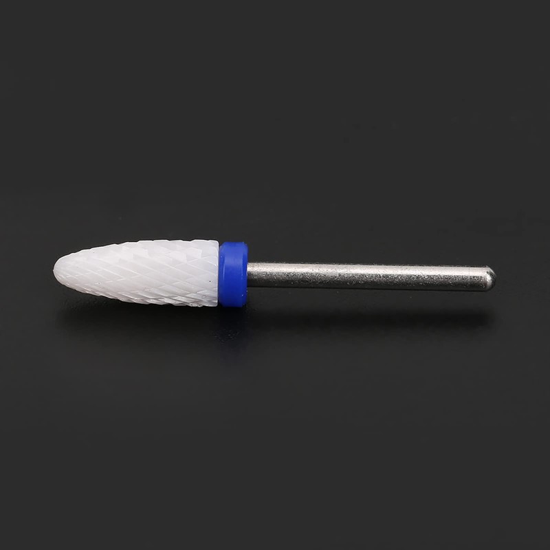 AUNMAS Ceramic Nail Drill Bit Corn Head Shape, Acrylic Nail