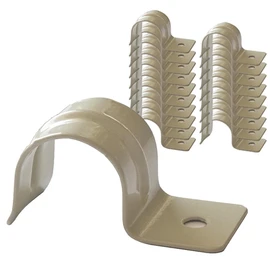 Libirac KS15-20 Single Saddle Fixing Bracket for Gas Flexible Pipe 15A, 20 Pieces