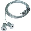 Longdex Light Suspension Cable 2PCS 2m/6.56ft Adjustable Pearl Chrome Stainless