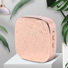 Einfache quadratische tragbare Pillendose aus Metall mit 3/8-Fach (Small, Rose