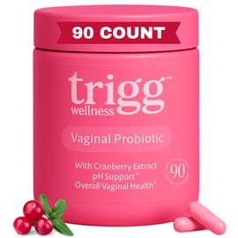 Trigg Probióticos vaginales para mujeres equilibrio del pH, digestión, UT suplemento para la salud femenina con arándanos, mezcla prebiótica y...     