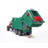 Bruder Mack Granite Garbage Truck (Ruby red-Green)