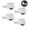 4-Pack 360° Self-Adhesive Furniture Casters with Brake, 110 lb Set