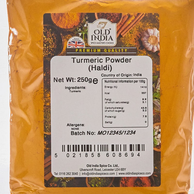 Old India Turmeric Powder (Haldi), 250 g