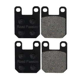 Road Passion 2 Pairs of Brake Pads Compatible with Peugeot Speedfight 2 Jetforce C-Tech Elyseo 50 Electric Vehicle Front and Rear Wheels Semi-metal Replacement 45x35mm 25mm Hole Diameter