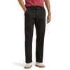 Lee Men's Extreme Motion Flat Front Regular Straight Pant Black