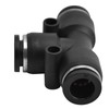 10pcs Pneumatic Tube Fitting Durable PVC Stable Sealing Corrosion Resistance