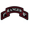 1st Ranger Battalion Scroll Decal 5 Inch Wide - US