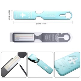 Travel in Style with 4 Luggage Labels - Name, Address, & Phone Number - Perfect Baggage or Handbag Identifier - Anti-Lost Travel Accessories