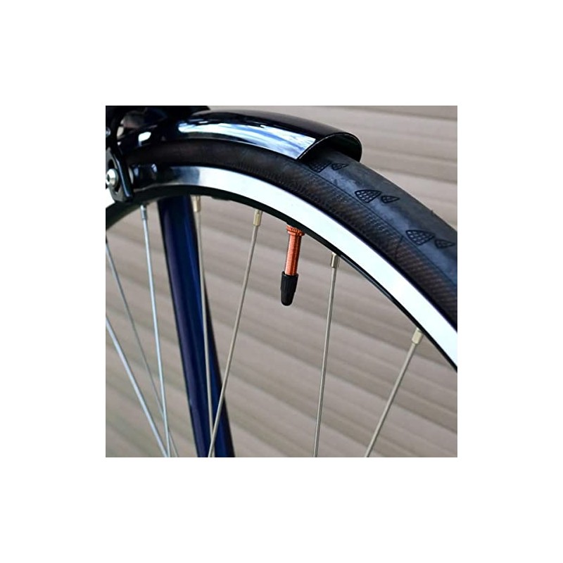 Valvula Francesa Tubeless Bicicleta Largo Aluminio MTB 40mm Par (Rojo)