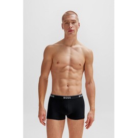 BOSS Men's Trunks, Pack of 3, Power, Black 001